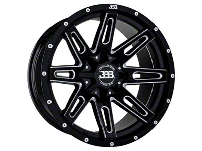 Big Baller Brand LB4 Gloss Black Milled 6-Lug Wheel; 18x9; 18mm Offset (25-26 4Runner)
