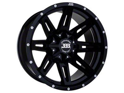 Big Baller Brand LB4 Gloss Black 6-Lug Wheel; 18x10; -25mm Offset (17-24 Titan)
