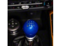 Billetworkz Short Teardrop Weighted 6-Speed Shift Knob; Candy Blue (21-26 Bronco w/ Manual Transmission)