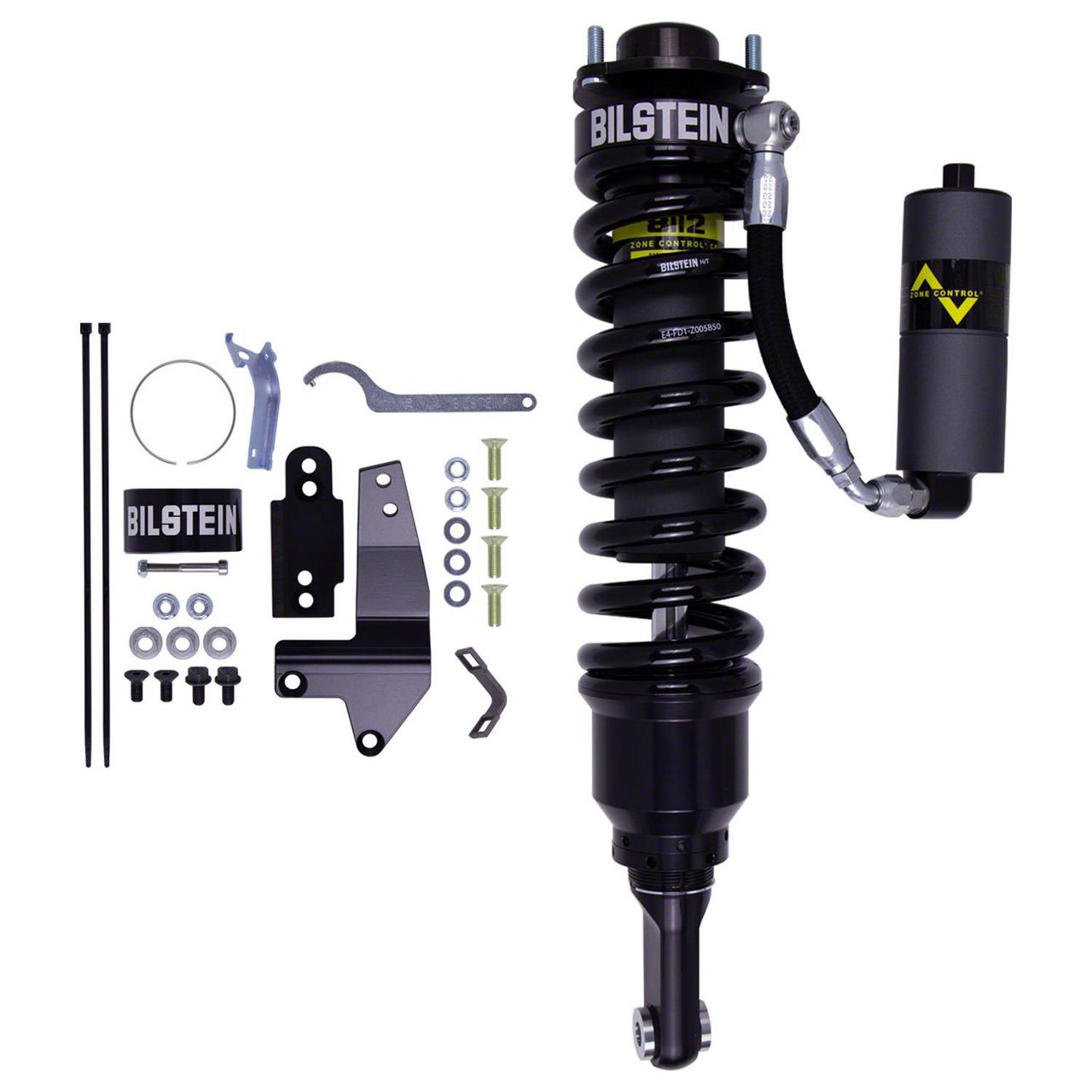 Bilstein B8 8112 ZoneControl CR Series Front Coil-Over Shock for 0.50 to 3.80-Inch Lift; Passenger Side (10-24 4Runner w/o KDSS System)