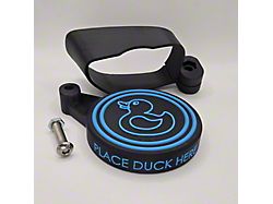 Bite the Bullet 3D Ultimate Duck Deck with Neon Blue Lettering; Black Body (20-25 Jeep Gladiator JT)
