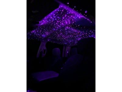 Black Flag Lighting RGB-W + Twinkle Starlight Headliner; 2000 Stars with Shooting Stars (Universal; Some Adaptation May Be Required)