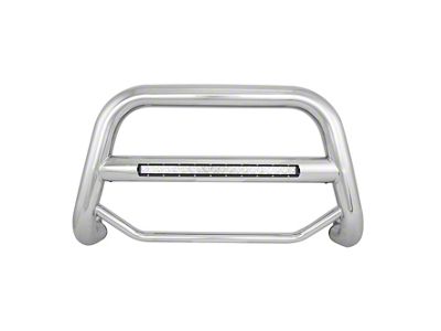 Max Beacon LED Bull Bar; Stainless Steel (05-15 Tacoma)
