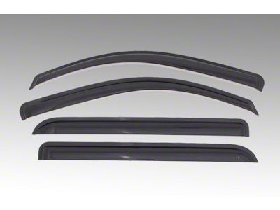 Rain Guards; Smoke (05-15 Tacoma Double Cab)