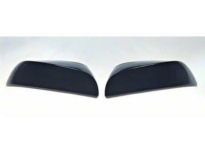 Door Mirror Cover; Gloss Black ABS 2 Pieces Tape-On (2016 Tacoma)