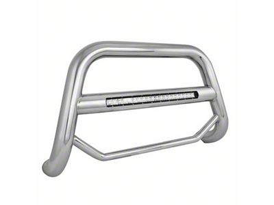 Max Beacon LED Bull Bar; Stainless Steel (05-15 Tacoma)