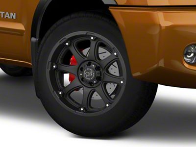 Black Rhino Glamis Matte Black 6-Lug Wheel; 20x9; 12mm Offset (04-15 Titan)