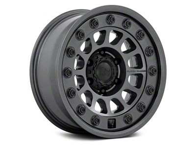 Black Rhino Outback Matte Gunmetal 6-Lug Wheel; 18x8.5; 0mm Offset (04-15 Titan)