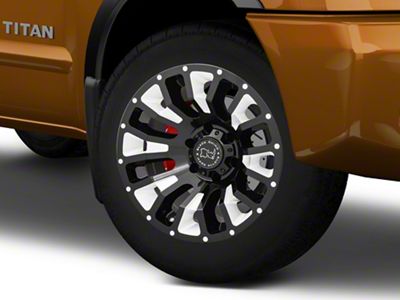 Black Rhino Pinatubo Gloss Black Milled 6-Lug Wheel; 20x12; -44mm Offset (04-15 Titan)