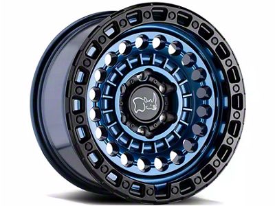 Black Rhino Sentinel Cobalt Blue with Black Ring 6-Lug Wheel; 20x9.5; 12mm Offset (04-15 Titan)