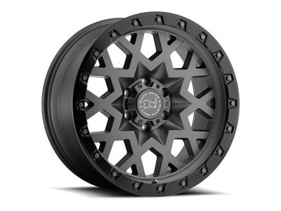 Black Rhino Sprocket Matte Gunmetal with Gloss Black Face 6-Lug Wheel; 20x9.5; -18mm Offset (04-15 Titan)