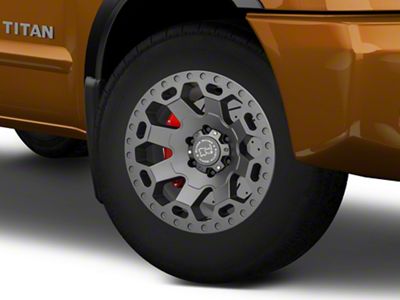 Black Rhino Warlord Matte Gunmetal 6-Lug Wheel; 18x9; -12mm Offset (04-15 Titan)