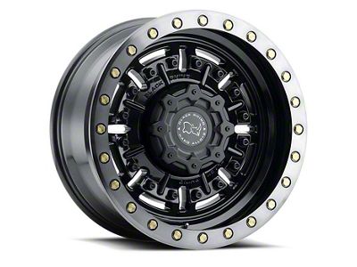 Black Rhino Abrams Gloss Gunblack with Machined Dark Tint 6-Lug Wheel; 18x9.5; 12mm Offset (05-21 Frontier)