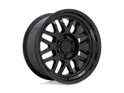 Black Rhino Delta Gloss Black 6-Lug Wheel; 17x9.5; 12mm Offset (05-21 Frontier)