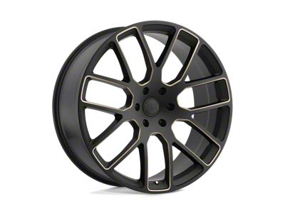 Black Rhino Kunene Matte Black with Dark Tint Milled Spokes 6-Lug Wheel; 20x9; 15mm Offset (05-21 Frontier)