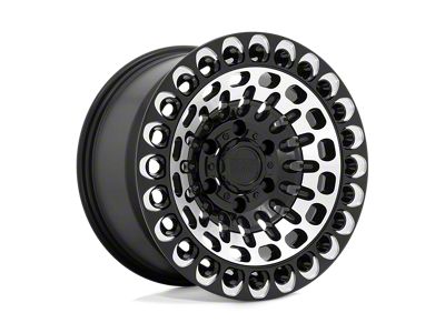 Black Rhino Labyrinth Gloss Black with Machined Face and Milling 6-Lug Wheel; 17x9.5; 12mm Offset (05-21 Frontier)