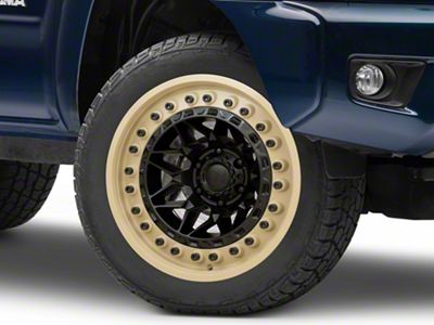 Black Rhino Alpha Matte Black with Sand Lip 6-Lug Wheel; 20x10; -18mm Offset (05-15 Tacoma)