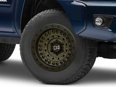 Black Rhino Barricade Olive Drab Green with Black Rock Guard 6-Lug Wheel; 17x8.5; 0mm Offset (05-15 Tacoma)