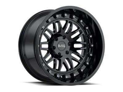 Black Rhino Fury Gloss Black 6-Lug Wheel; 17x9.5; -18mm Offset (05-15 Tacoma)