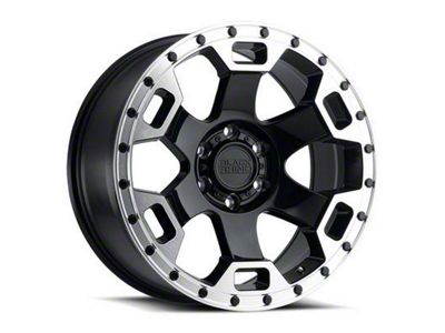 Black Rhino Gauntlet Gloss Black Machined 6-Lug Wheel; 18x9; -18mm Offset (05-15 Tacoma)