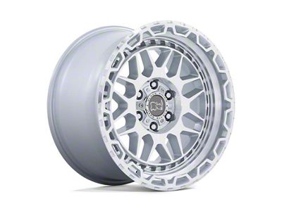 Black Rhino Holcomb Gloss Silver with Mirror Cut Face 6-Lug Wheel; 17x9.5; 12mm Offset (05-15 Tacoma)