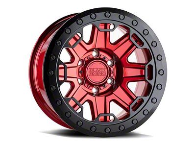 Black Rhino Rift Beadlock Candy Red 6-Lug Wheel; 17x8.5; 0mm Offset (05-15 Tacoma)