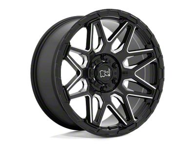 Black Rhino Shockwave Gloss Black Milled 5-Lug Wheel; 20x9.5; 12mm Offset (07-13 Tundra)