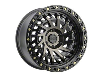 Black Rhino Shredder Matte Black with Machined Dark Tint 5-Lug Wheel; 18x9.5; 12mm Offset (07-13 Tundra)