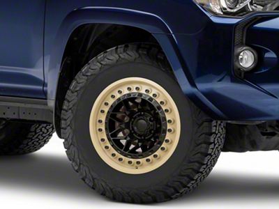Black Rhino Alpha Matte Black with Sand Lip 6-Lug Wheel; 17x9; -12mm Offset (10-24 4Runner)
