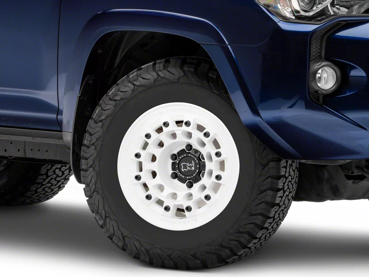 何でも揃う Black 4Runner) (10-24 Offset -12mm 17x9; Wheel; 6-Lug White Gloss Fuji Rhino 下着・アンダーウェア