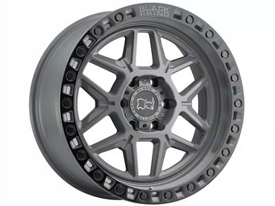 Black Rhino Kelso Battleship Gray with Black Ring 6-Lug Wheel; 20x9; -12mm Offset (10-24 4Runner)