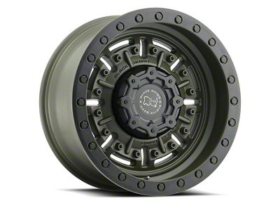 Black Rhino Abrams Olive Drab Green 6-Lug Wheel; 17x8.5; 0mm Offset (24-25 Tacoma)