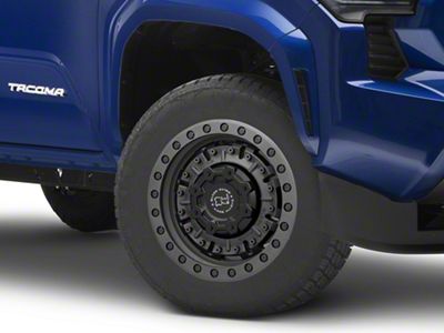 Black Rhino Abrams Textured Matte Gunmetal 6-Lug Wheel; 18x9.5; 12mm Offset (24-25 Tacoma)