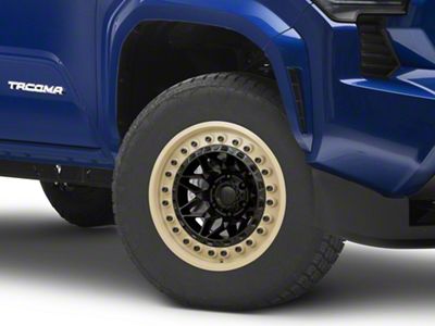 Black Rhino Alpha Matte Black with Sand Lip 6-Lug Wheel; 17x9; -12mm Offset (24-25 Tacoma)