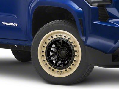 Black Rhino Alpha Matte Black with Sand Lip 6-Lug Wheel; 20x10; -18mm Offset (24-25 Tacoma)