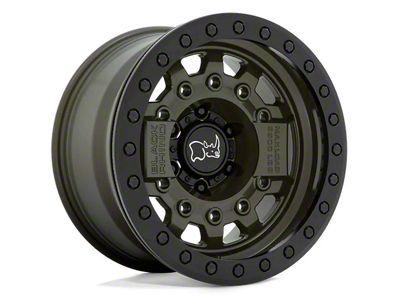 Black Rhino Avenger Beadlock Olive Drab Green 6-Lug Wheel; 17x8.5; 0mm Offset (24-25 Tacoma)