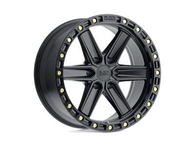 Black Rhino Henderson Matte Black with Brass Bolts 6-Lug Wheel; 20x9.5; -18mm Offset (24-25 Tacoma)