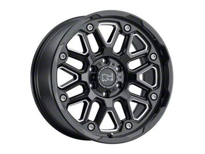 Black Rhino Hollister Gloss Black Milled 6-Lug Wheel; 17x9.5; 12mm Offset (24-25 Tacoma)