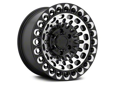 Black Rhino Labyrinth Gloss Black Machined 6-Lug Wheel; 17x9.5; -18mm Offset (24-25 Tacoma)