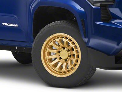 Black Rhino Raid Gold 6-Lug Wheel; 18x9.5; 12mm Offset (24-25 Tacoma)