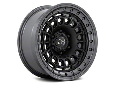 Black Rhino Sahara Matte Black with Gunmetal Lip 6-Lug Wheel; 17x9; 0mm Offset (24-25 Tacoma)