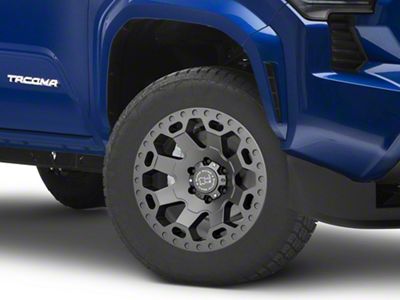 Black Rhino Warlord Matte Gunmetal 6-Lug Wheel; 18x8; 35mm Offset (24-25 Tacoma)