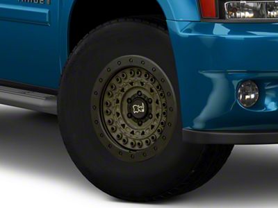 Black Rhino Barricade Olive Drab Green with Black Rock Guard 6-Lug Wheel; 17x8.5; 0mm Offset (25-26 4Runner)