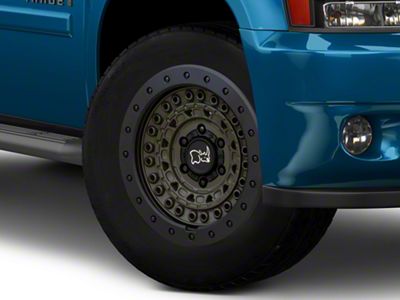 Black Rhino Barricade Olive Drab Green with Black Rock Guard 6-Lug Wheel; 20x9; 0mm Offset (25-26 4Runner)