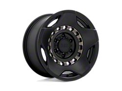 Black Rhino Muzzle Matte Black with Machined Tinted Ring 6-Lug Wheel; 17x9; -18mm Offset (25-26 4Runner)