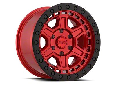 Black Rhino Reno Candy Red with Black Bolts 6-Lug Wheel; 17x9; 0mm Offset (25-26 4Runner)