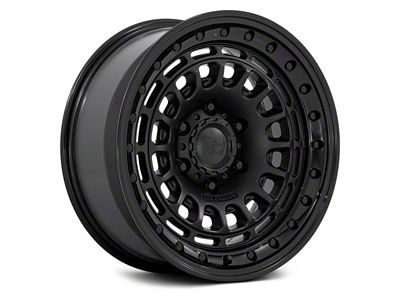 Black Rhino Sahara Matte Black with Gloss Black Lip 6-Lug Wheel; 17x9; -12mm Offset (25-26 4Runner)