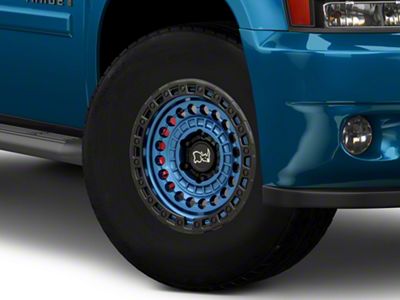 Black Rhino Sentinel Cobalt Blue with Black Ring 6-Lug Wheel; 17x8.5; -10mm Offset (25-26 4Runner)