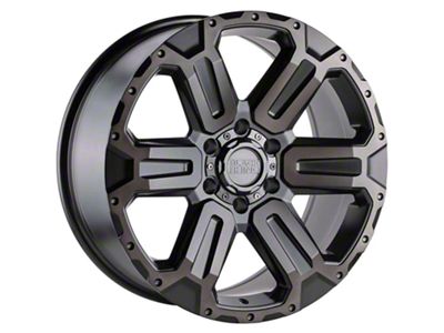 Black Rhino Wanaka Matte Gunmetal with Brushed Face and Gunmetal Tint 6-Lug Wheel; 20x9; 12mm Offset (10-24 4Runner)