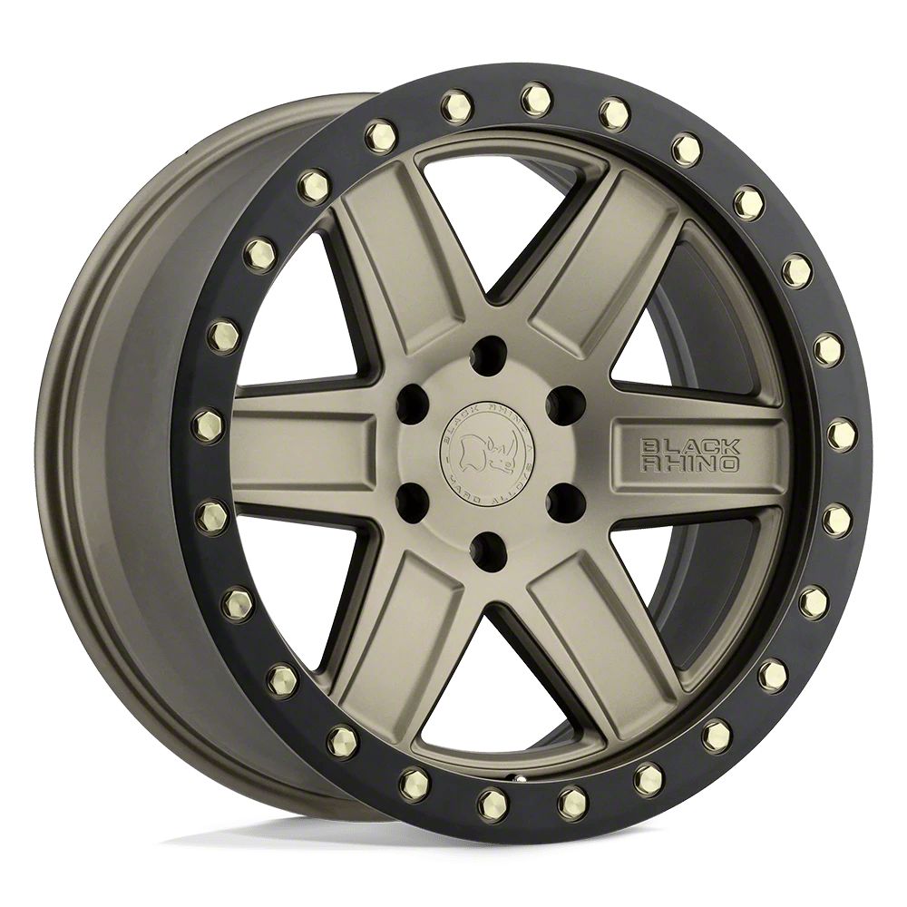 Black Rhino Bronco Attica Matte Bronze with Black Ring 6-Lug Wheel ...